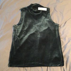 J. Crew Velvet mockneck tank top